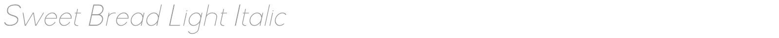 Sweet Bread font preview